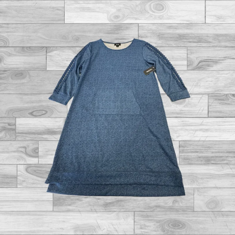 Blue Dress Casual Short Tacera, Size Large