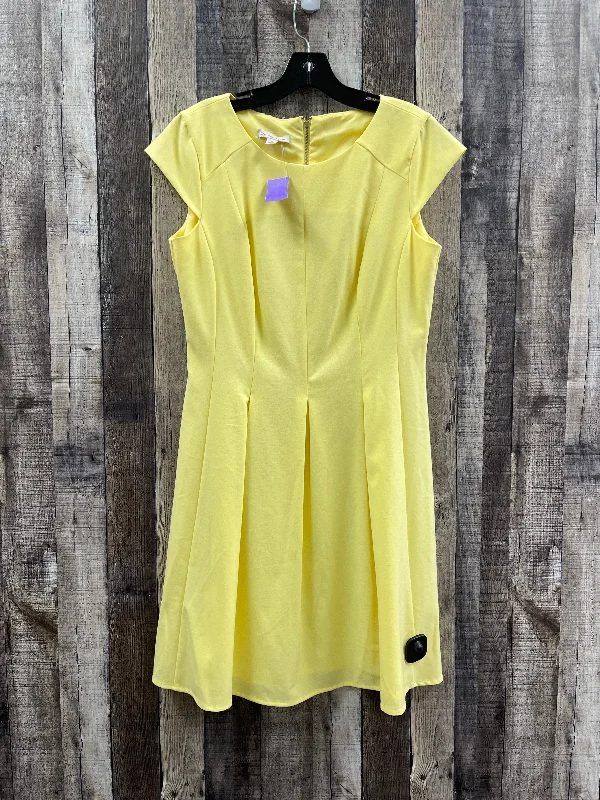 Yellow Dress Casual Short Dressbarn, Size L