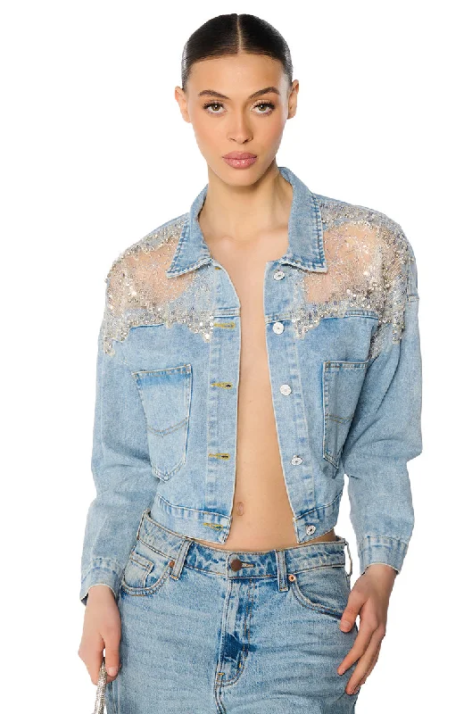 SHOW IT OFF SEQUIN DENIM JACKET