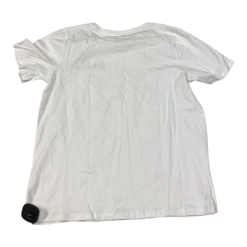 Top Short Sleeve By Ella Moss In White, Size: M