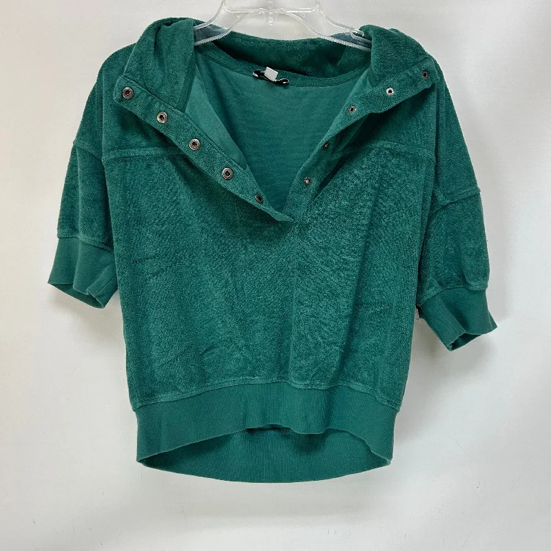 Top Short Sleeve By Evereve In Green, Size: M